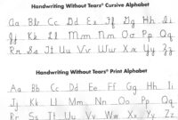 Handwriting Without Tears Worksheet | Kids Activities for Handwriting Without Tears Letter Templates