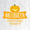 Happy Halloween Costume Party Flyer Template – Orange And White.. Throughout Halloween Costume Party Flyer Templates