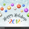 Happy Holidays Greeting Card — Stock Vector © Ollymolly With Regard To Happy Holidays Card Template