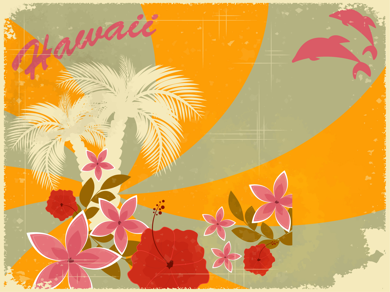Hawaiian Wallpaper Clipart With Regard To Hawaiian Menu Template