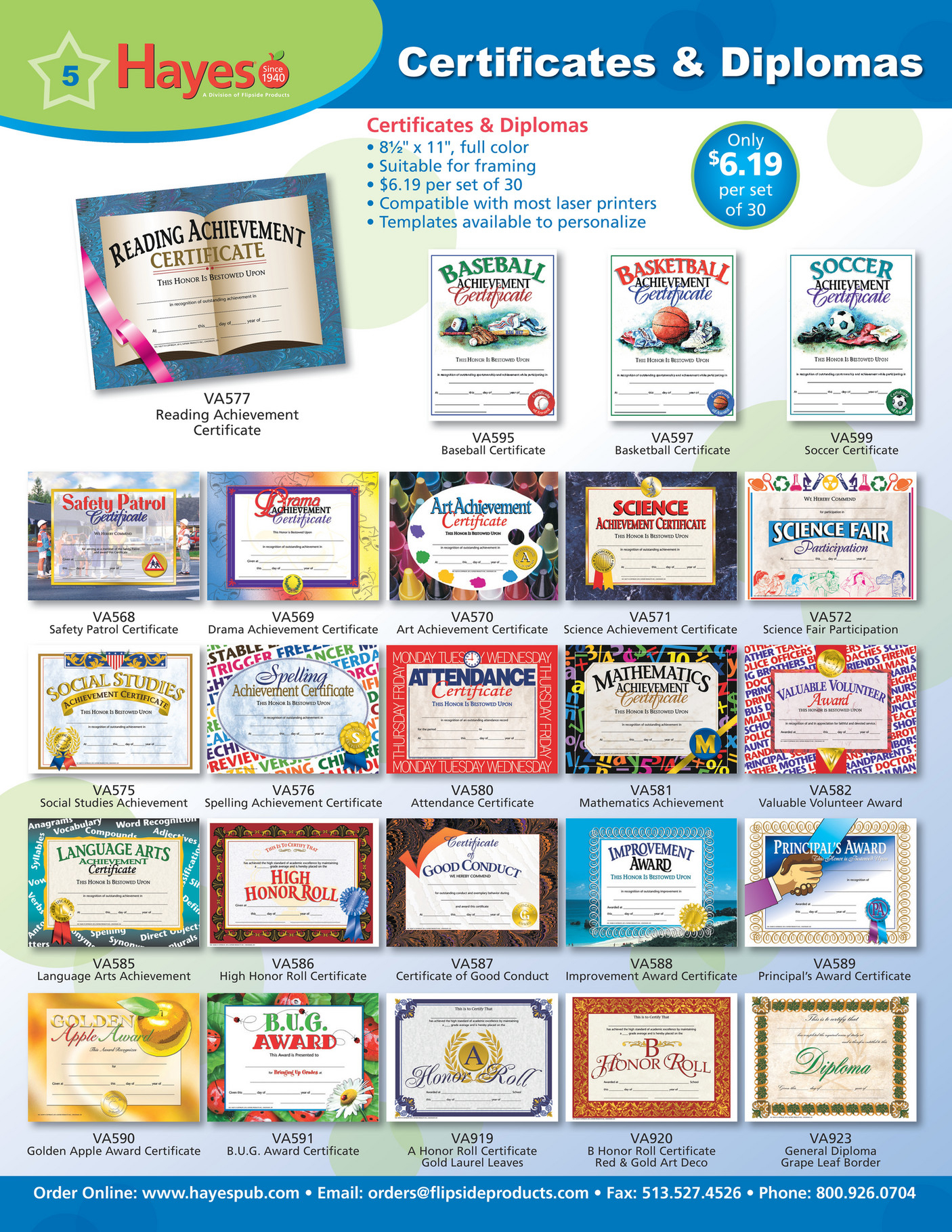 Hayes School Publishing Educational School Supplies K 12 In Hayes Certificate Templates