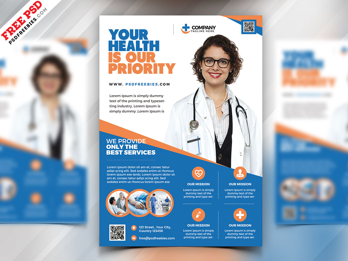 Health Care Flyer Templates Psd | Psdfreebies In Health Flyer Templates Free