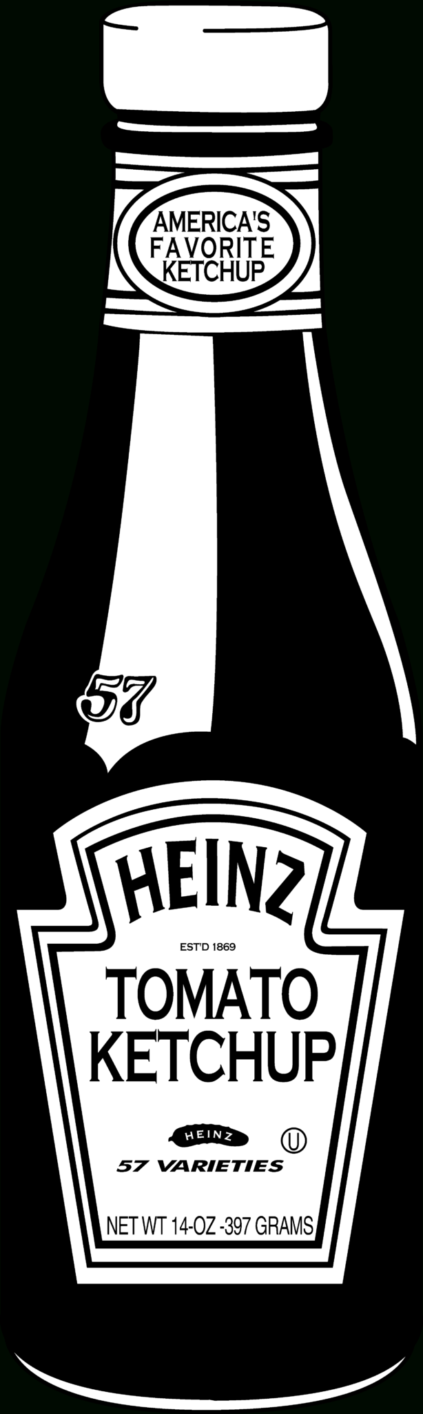 Download Heinz Ketchup Bottle Logo Png Transparent & Svg Vector in ...