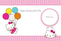 Hello Kitty Birthday Party Ideas - Invitations, Dress pertaining to Hello Kitty Birthday Banner Template Free