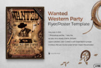 Help Wanted Flyers Template Beautiful Wanted Western Party pertaining to Help Wanted Flyer Template Free