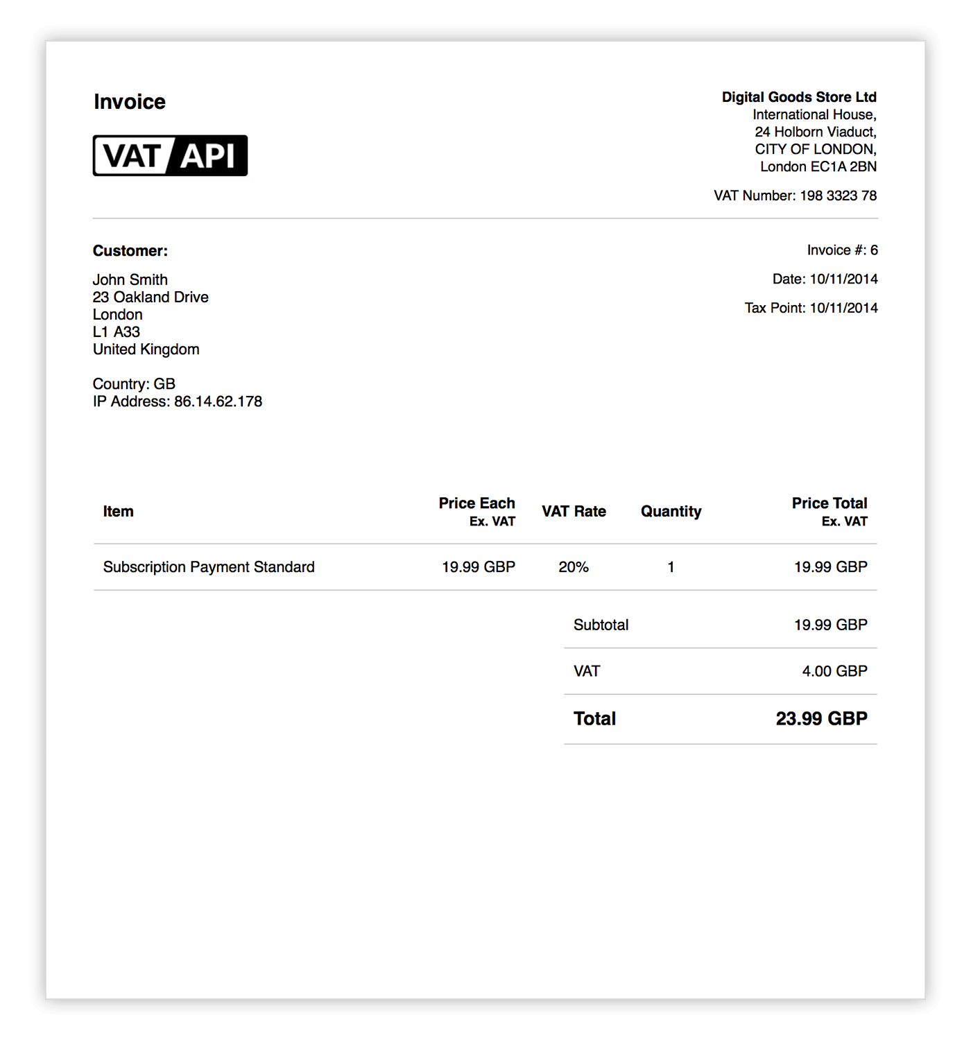Hmrc Invoice Template | Invoice Example Intended For Hmrc Invoice Template