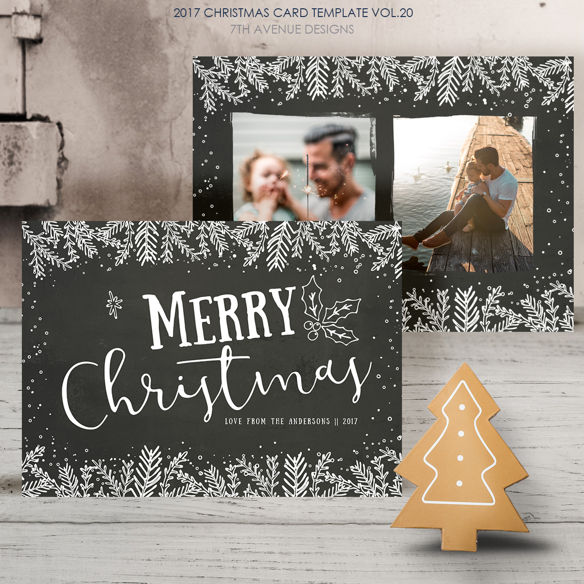 Holiday Cards : 7Thavenue Designs :: Logo And Templates Within Holiday Card Templates For Photographers