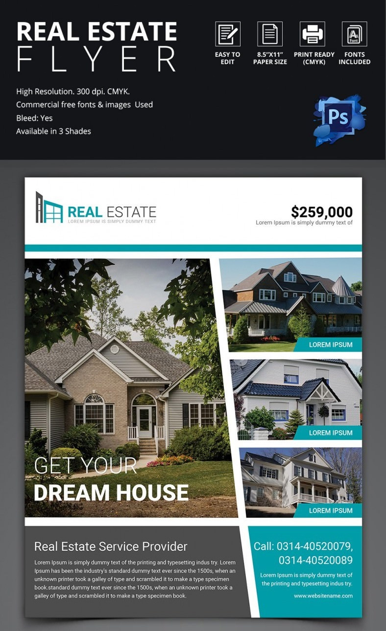 Home Sale Flyer Template Luxury Real Estate Flyer Template Throughout Home For Sale Flyer Template Free