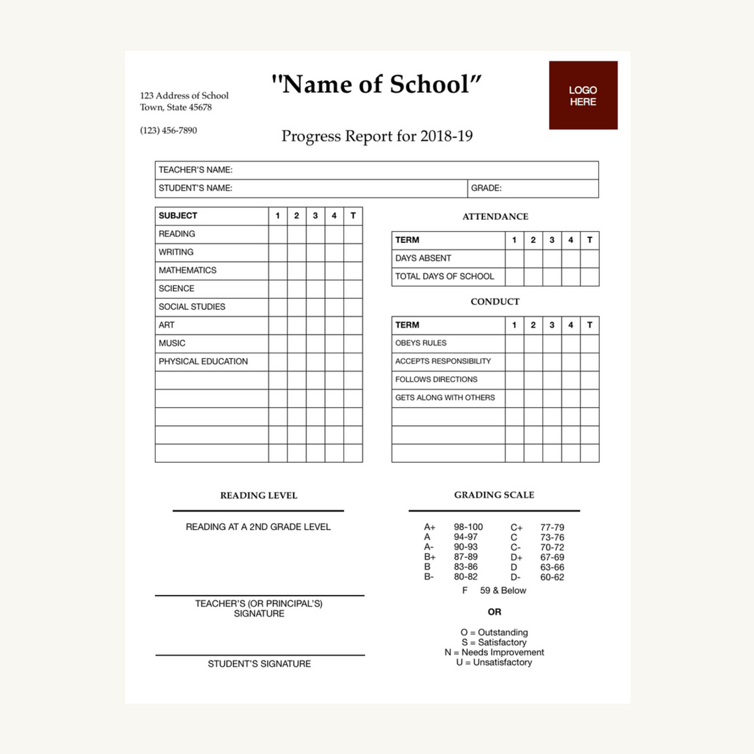Homeschool Report Card Template – Prism Perfect For Homeschool Report Card Template