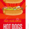Hot Dog Sale Flyer. Stock Vector. Illustration Of Flyer In Hot Dog Flyer Template