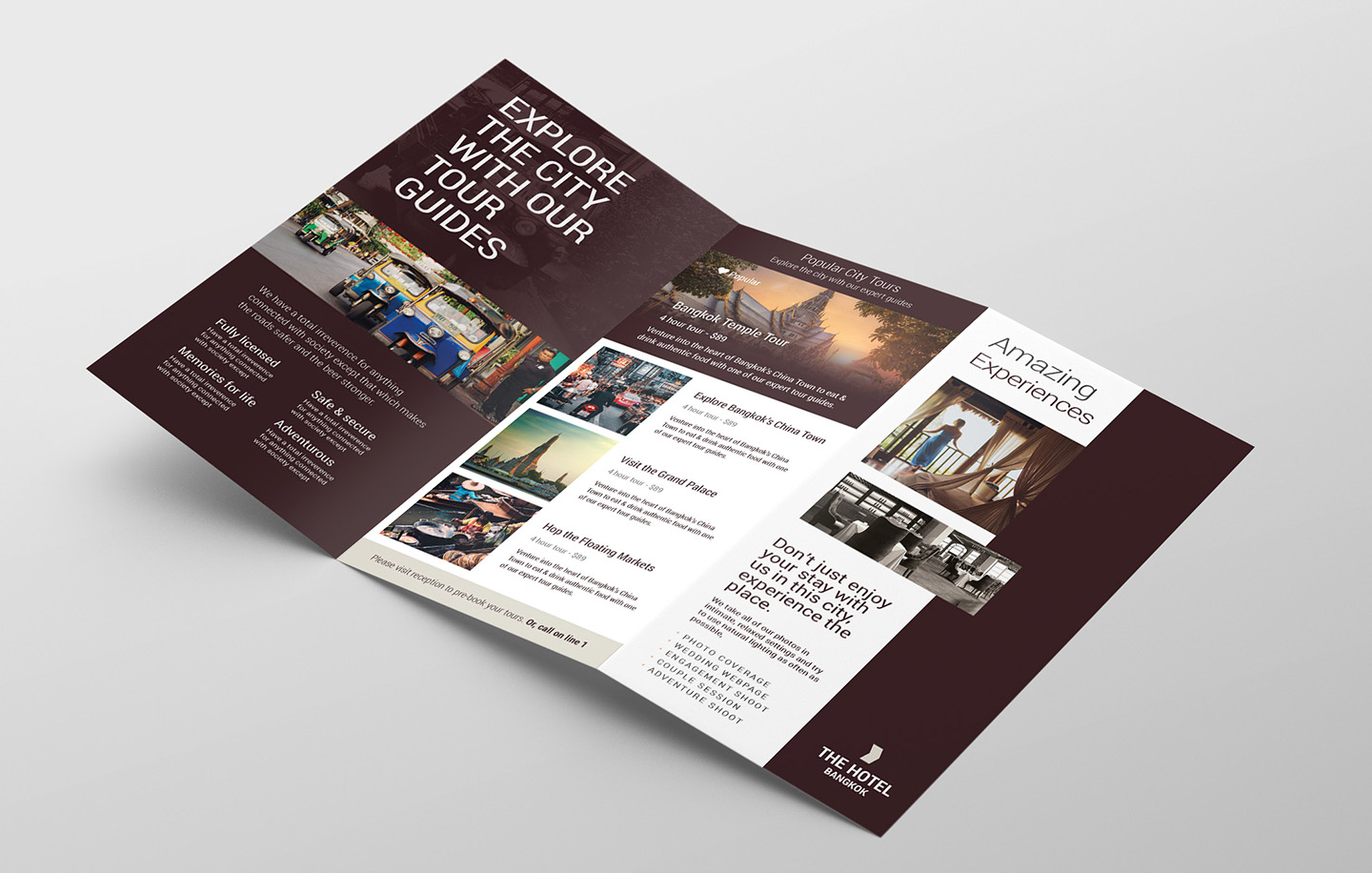 Hotel Tri Fold Brochure Template V2 – Psd, Ai & Vector Throughout Hotel Brochure Design Templates