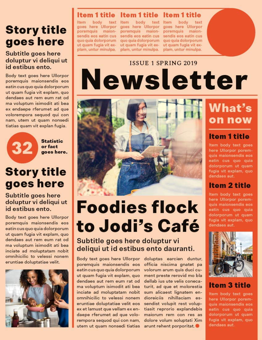 How To Create A One Page Newsletter Template In Indesign Intended For How To Create A Newsletter Template
