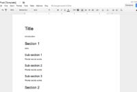 How To Create Effective Document Templates throughout Google Word Document Templates