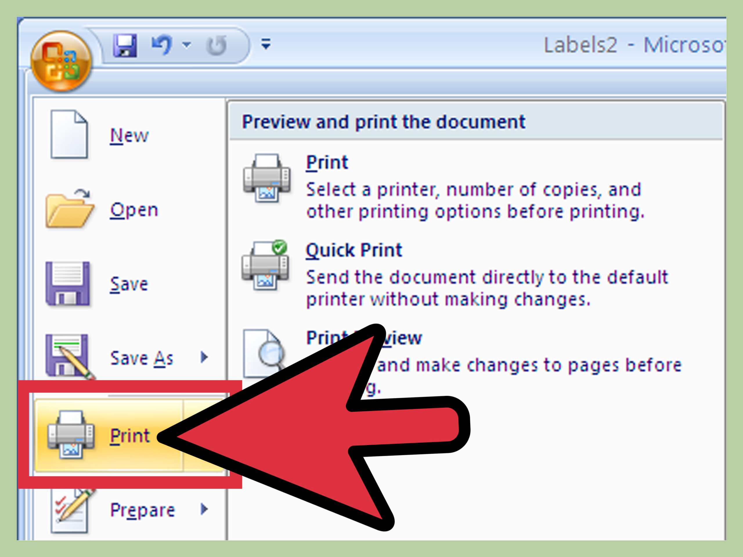 How To Create Labels Using Microsoft Word 2007: 13 Steps Intended For Label Maker Template Word