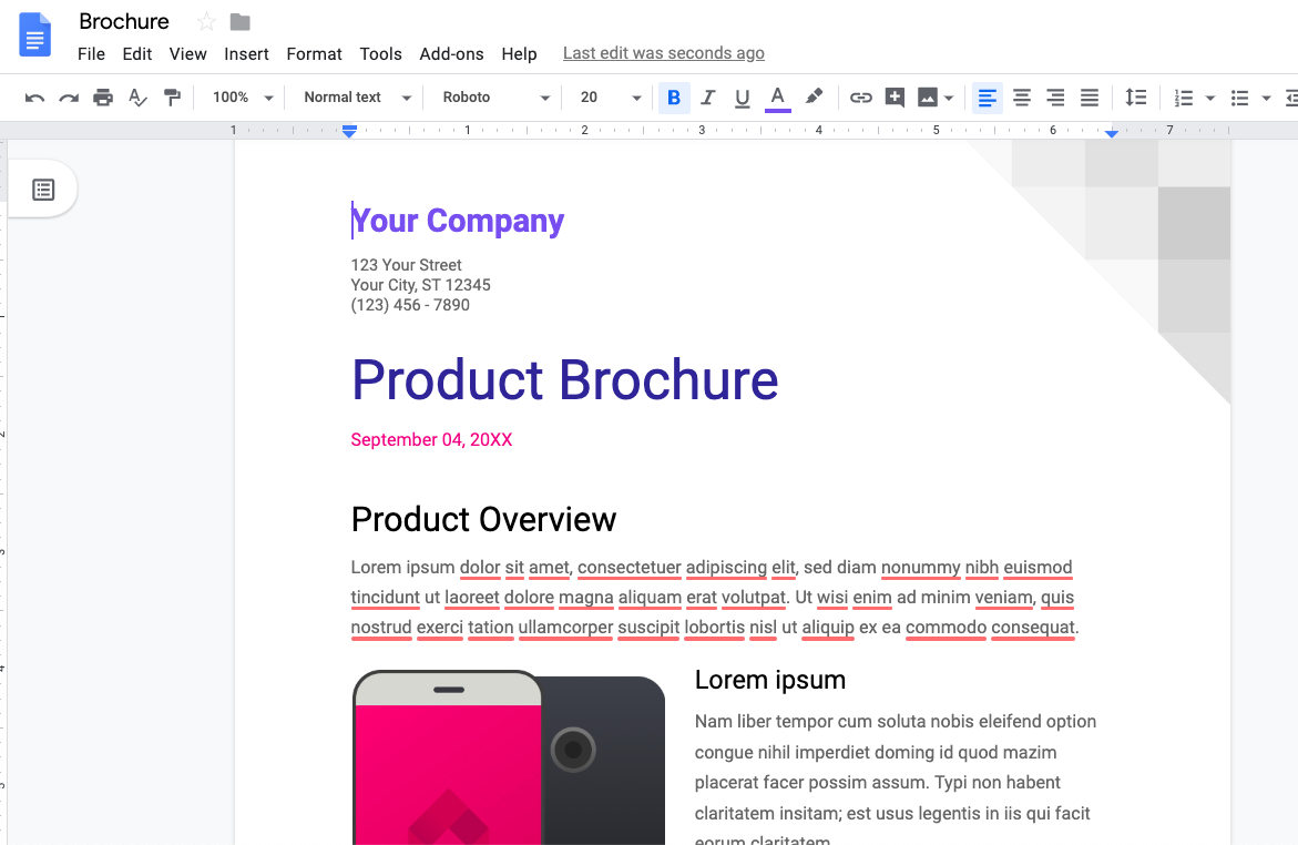 How To Make A Brochure On Google Docs – Stepstep Pertaining To Google Doc Brochure Template