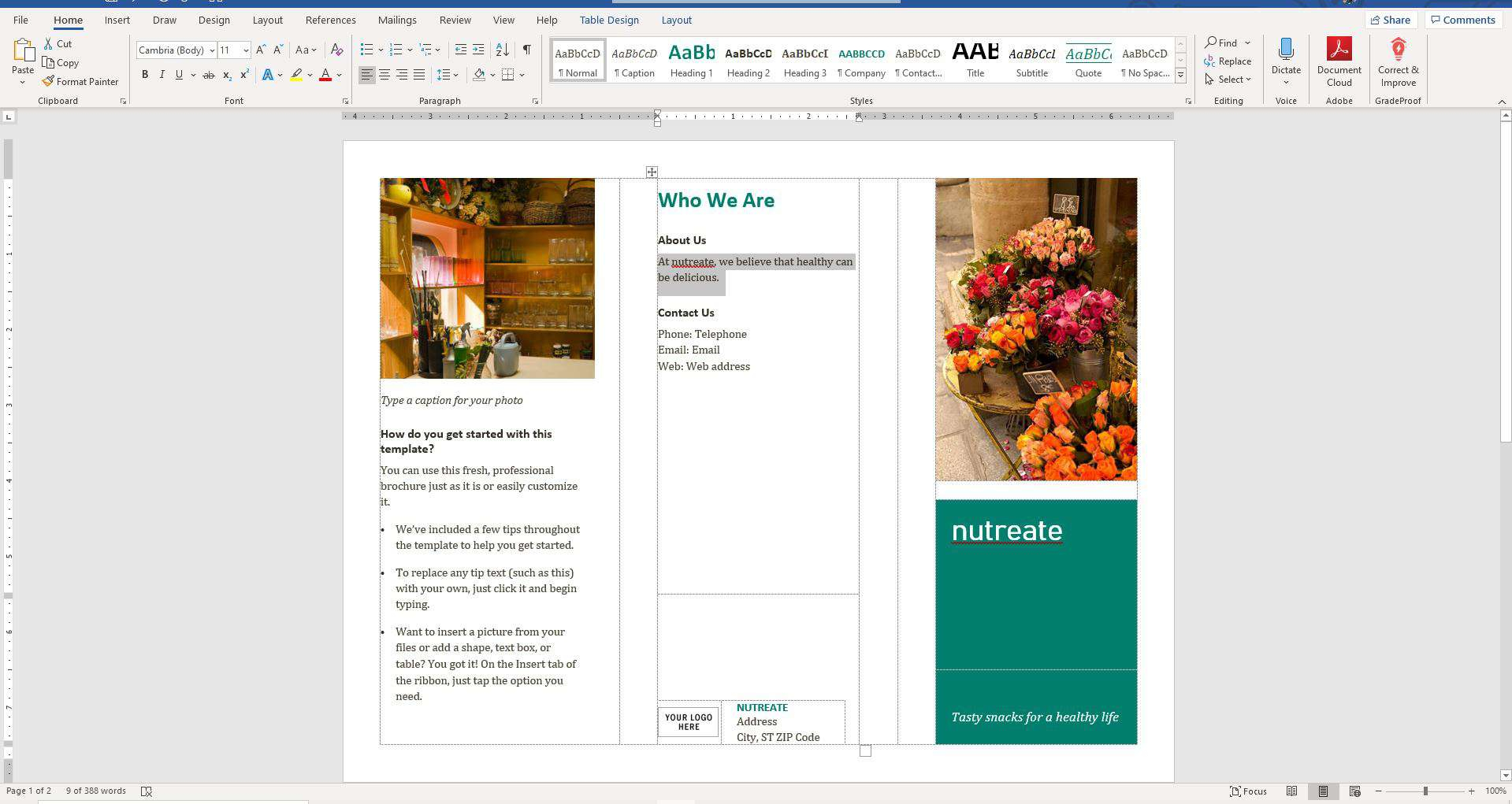 How To Make A Brochure On Microsoft Word Regarding Microsoft Word Pamphlet Template