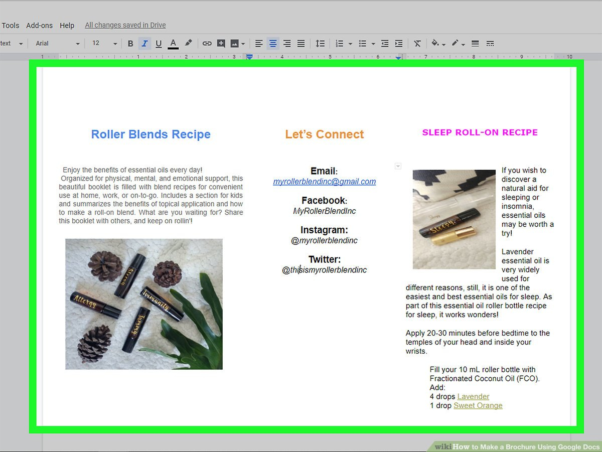 How To Make A Brochure Using Google Docs (With Pictures Regarding Google Docs Brochure Template