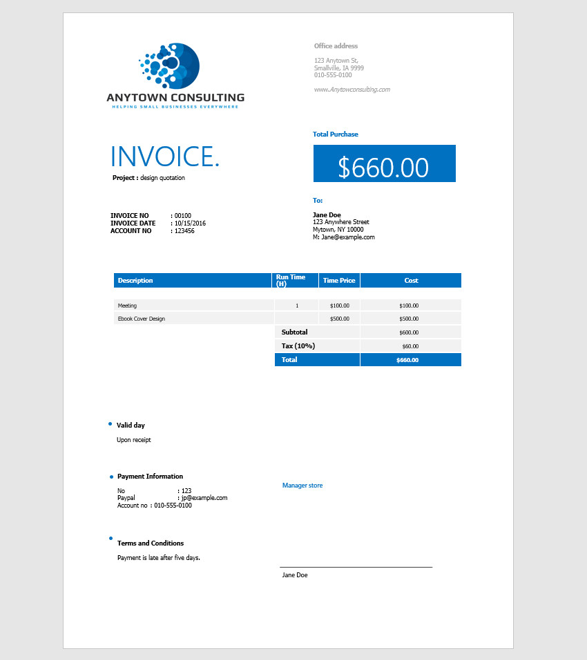 How To Make An Invoice In Word: From A Professional Template Within Graphic Design Invoice Template Word