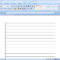 How To Make Lined Paper In Word 2007: 4 Steps (With Pictures) Inside Notebook Paper Template For Word 2010