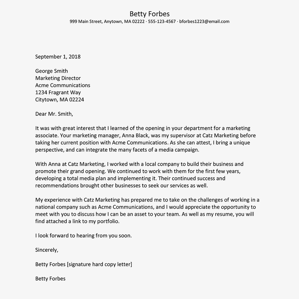 How To Mention A Referral In Your Cover Letter Inside Job Referral Email Template