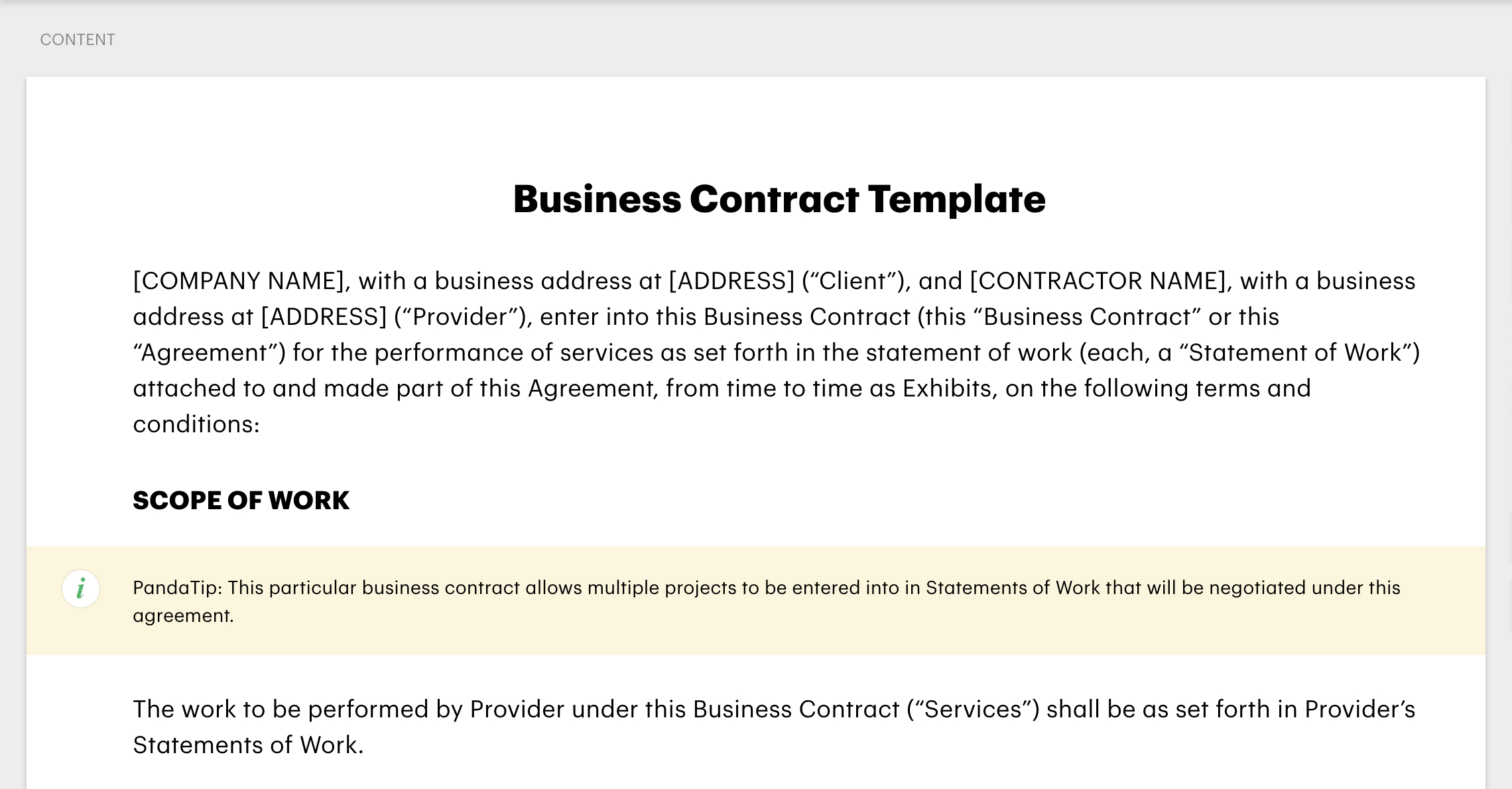 How To Sign A Business Contract (Via Pandadoc) Intended For How To Make A Business Contract Template