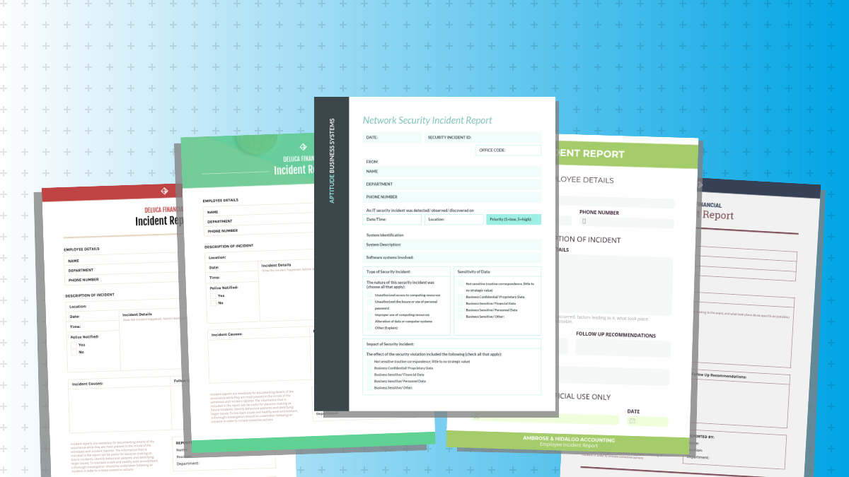 How To Write An Effective Incident Report [Examples + For Incident Summary Report Template