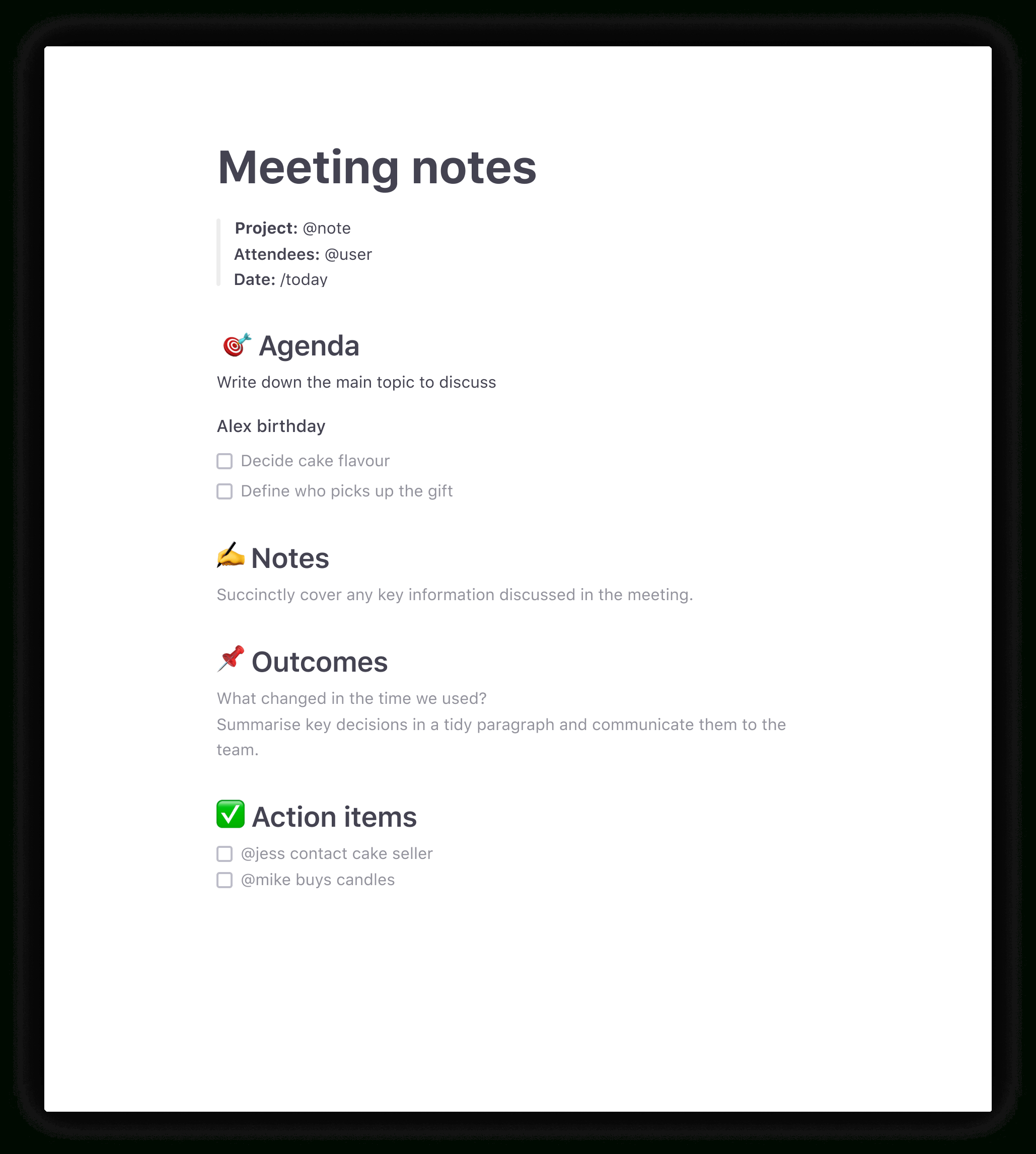 How To Write Effective Meeting Minutes: Templates And Examples Intended For Meeting Note Template