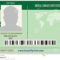 Identification Card Patient Marijuana Stock Vector Inside Mi6 Id Card Template