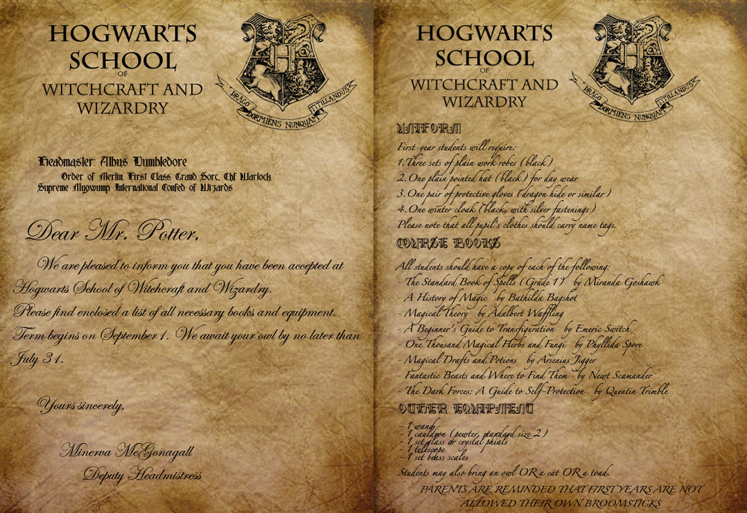 Image Titled Write A Harry Potter Acceptance Letter Step 3 Within Harry Potter Acceptance Letter Template