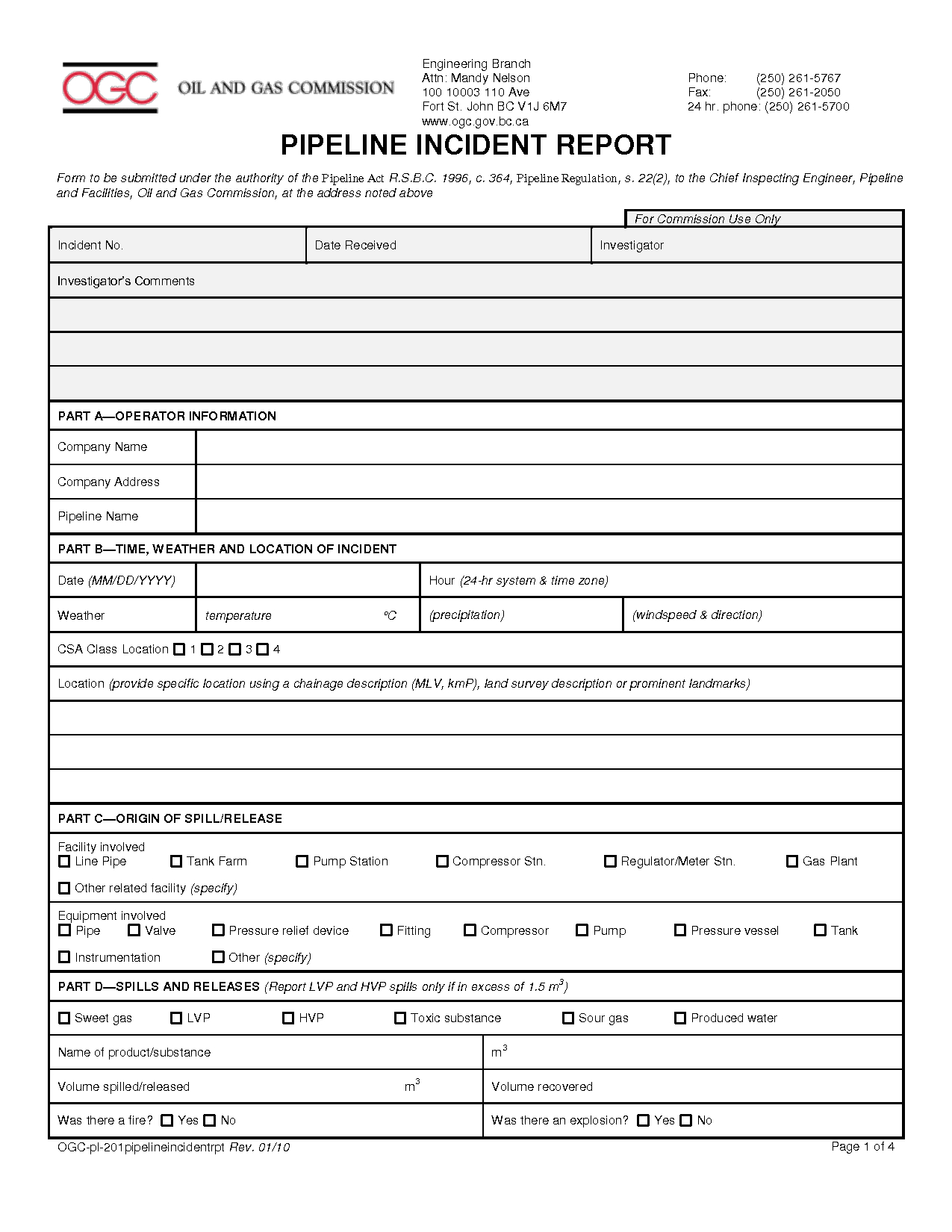 Incident Hazard Report Form Template ] – Printable Accident Inside Incident Hazard Report Form Template