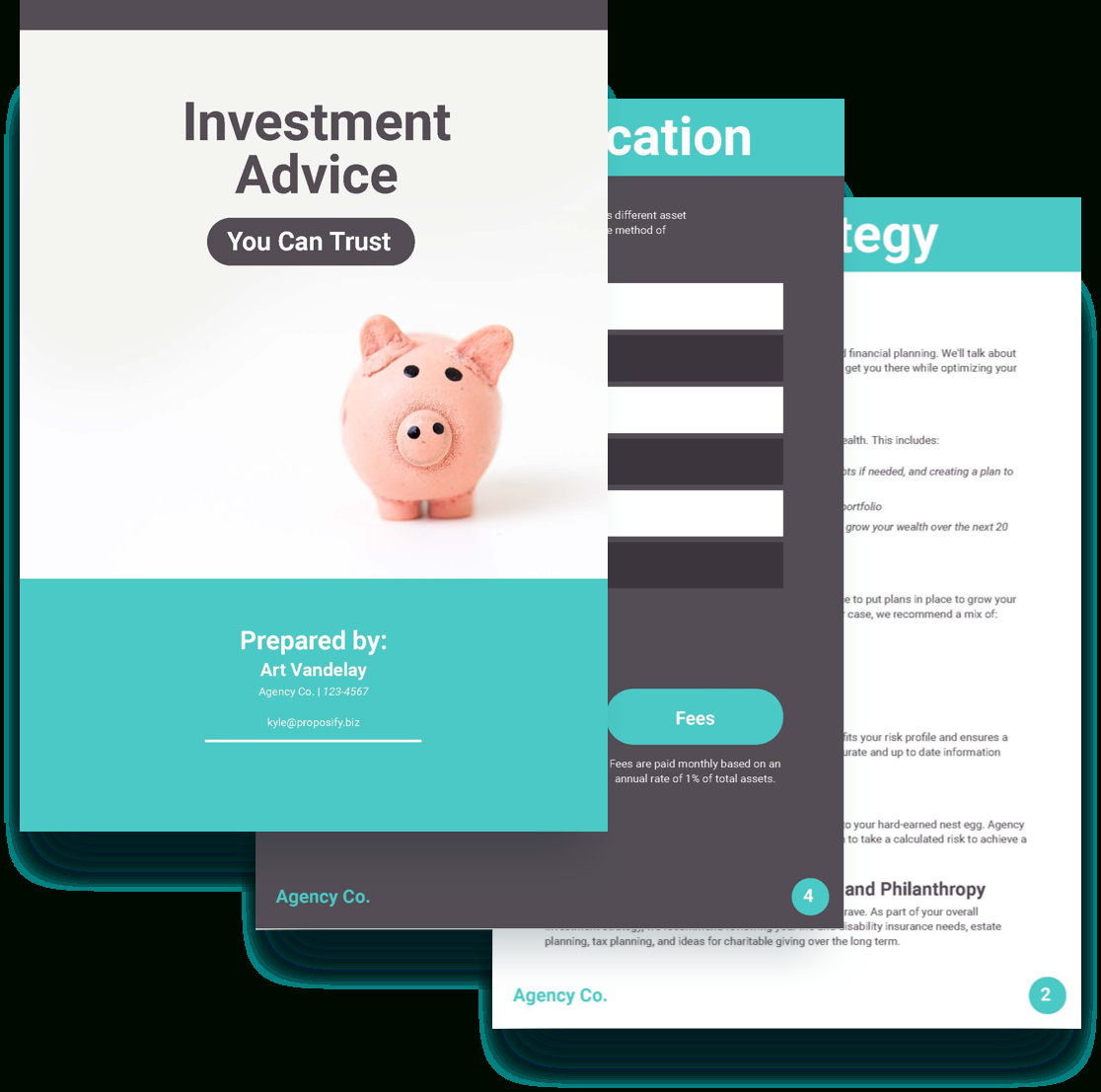 Investment Proposal Template – Free Sample | Proposify For Investor Proposal Template