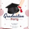 Invitation Card Template Design Illustration Mortarboard With Regard To Graduation Party Flyer Template
