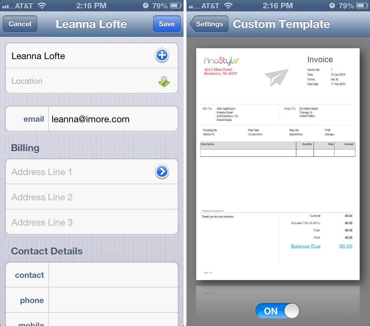 Invoice Template App | Invoice Example For Invoice Template Android