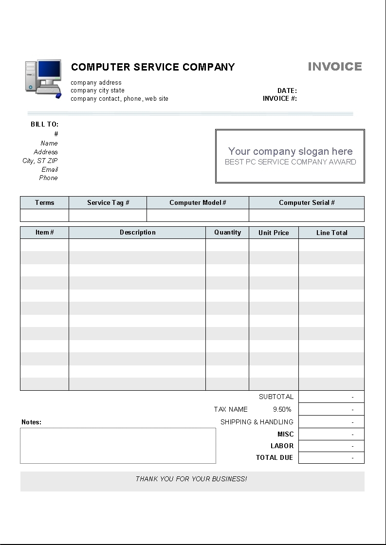 Invoice Template Excel 2007 | Invoice Example With Regard To Invoice Template In Excel 2007