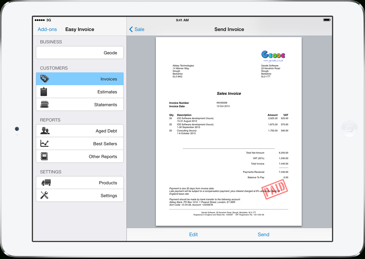 Invoice Template For Iphone - Colona.rsd7 In Invoice Template For Iphone