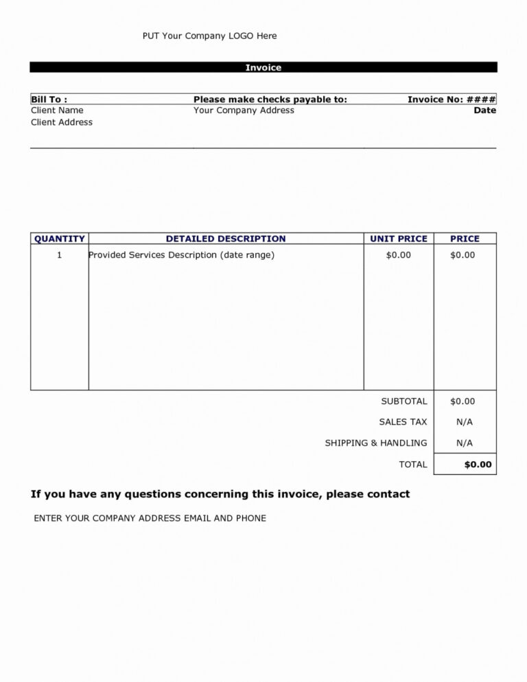 Invoice Template For Libreoffice Proforma Examples Download Free