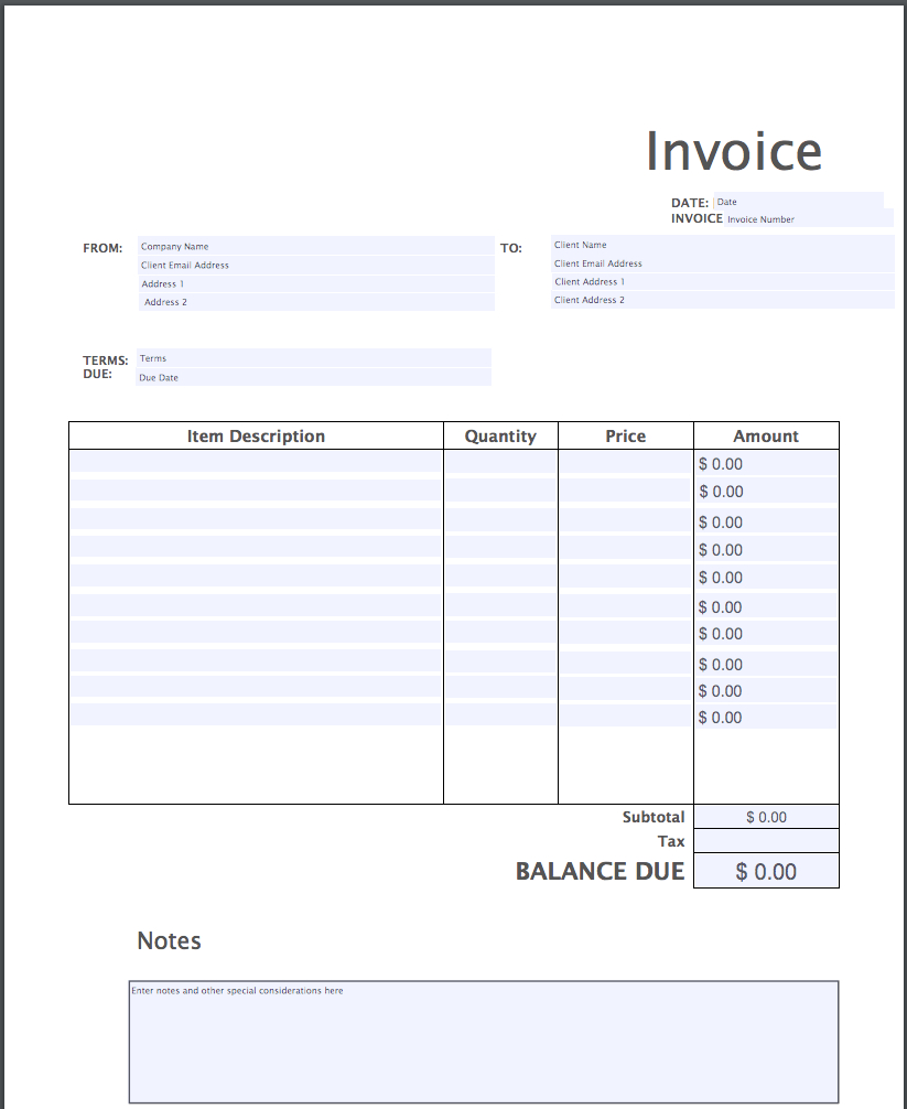 Invoice Template Pdf | Free Download | Invoice Simple Inside Make Your Own Invoice Template Free