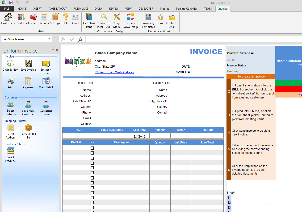 Invoice Template With 4 Pages In Invoice Template For Pages