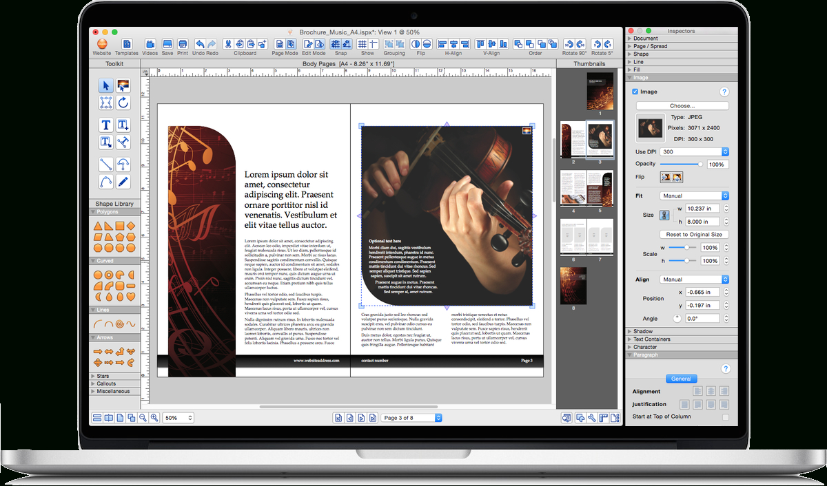 Istudio Publisher • Page Layout Software For Desktop With Regard To Mac Brochure Templates