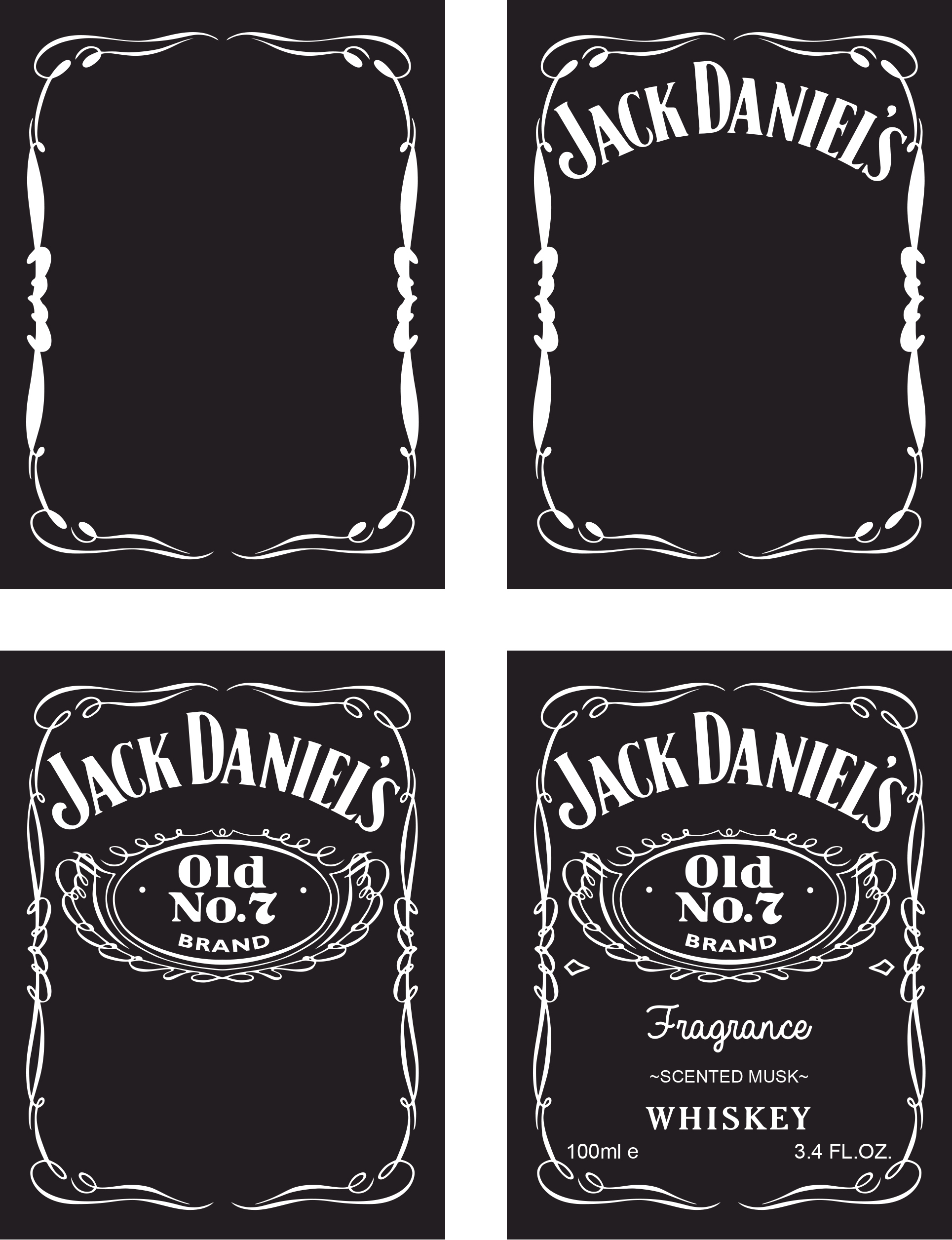 Jack Daniels Logo Template - Colona.rsd7 Regarding Jack Daniels Label Template