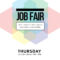Job Fair Flyer Template – Visme Intended For Job Fair Flyer Template