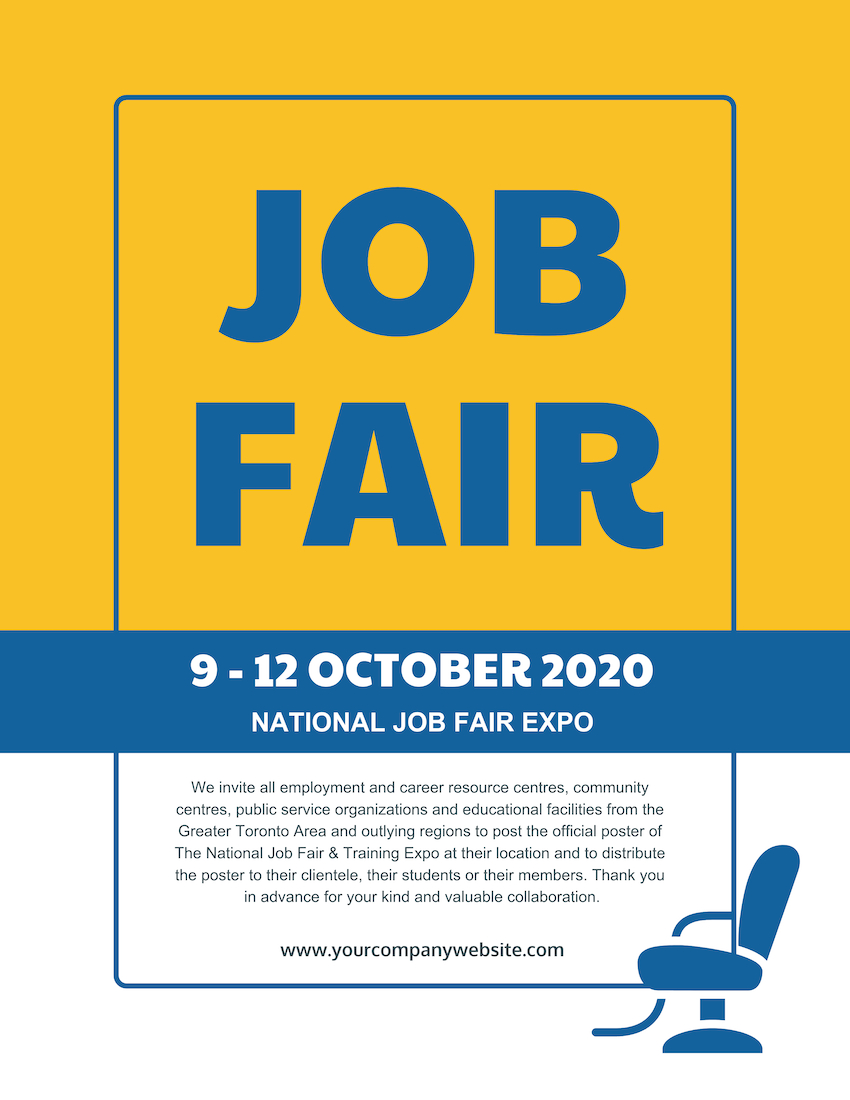 Job Fair Flyer With Regard To Job Fair Flyer Template Free