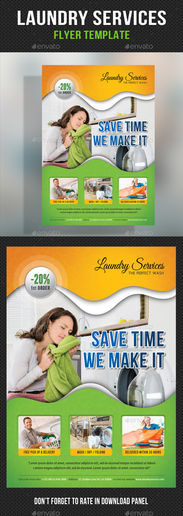 Laundry Flyer Graphics, Designs & Templates From Graphicriver With Laundry Flyers Templates