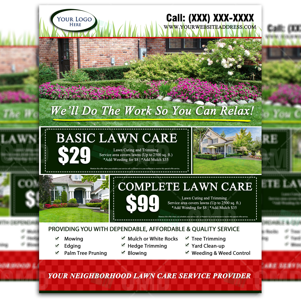Lawn Care Flyers – Business Form Letter Template Intended For Mowing Flyer Template