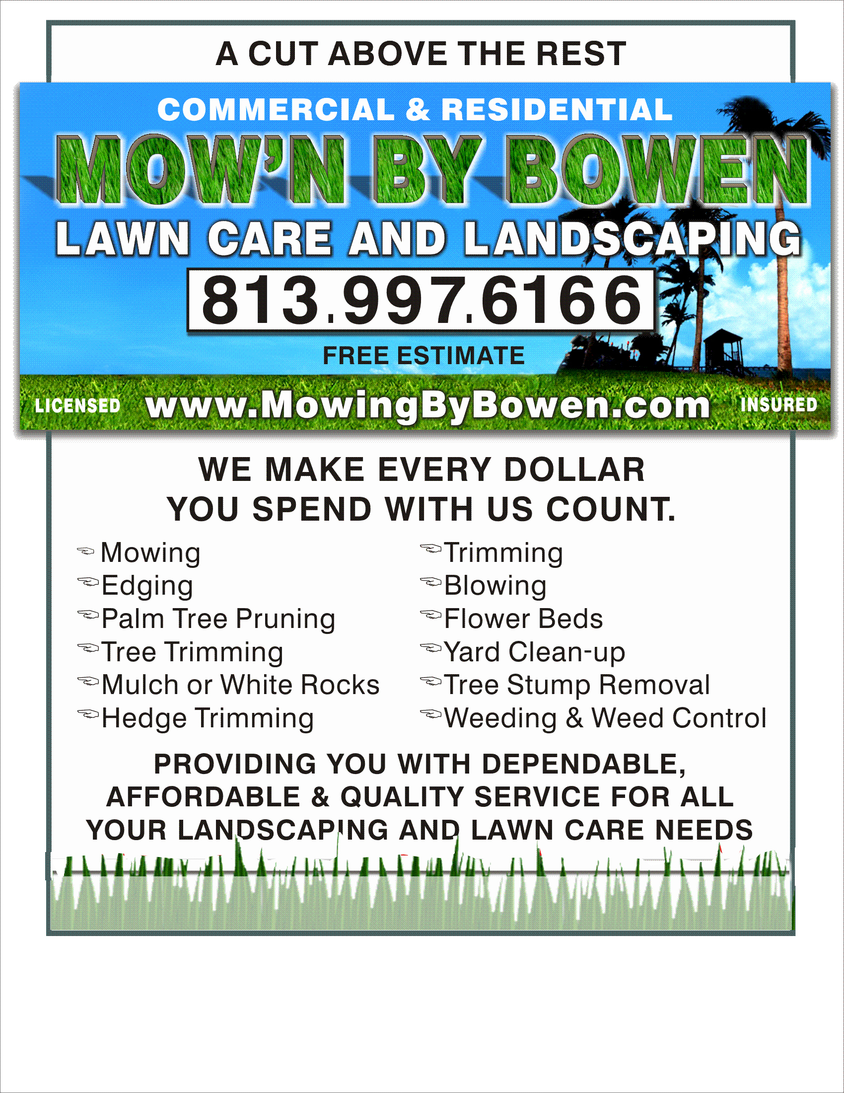 Lawn Care Service Flyers In Lawn Mowing Flyer Template Free