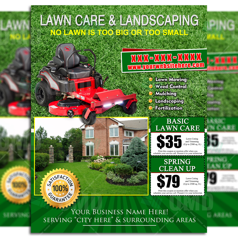 Lawn Mowing Flyers – Colona.rsd7 Within Lawn Mowing Flyer Template Free
