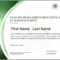 Lean Six Sigma Green Belt Level Ii Certification In Manufacturing In Green Belt Certificate Template
