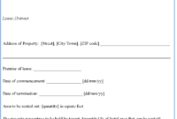 Lease Abstract Template | Editable Forms in Lease Abstract Template