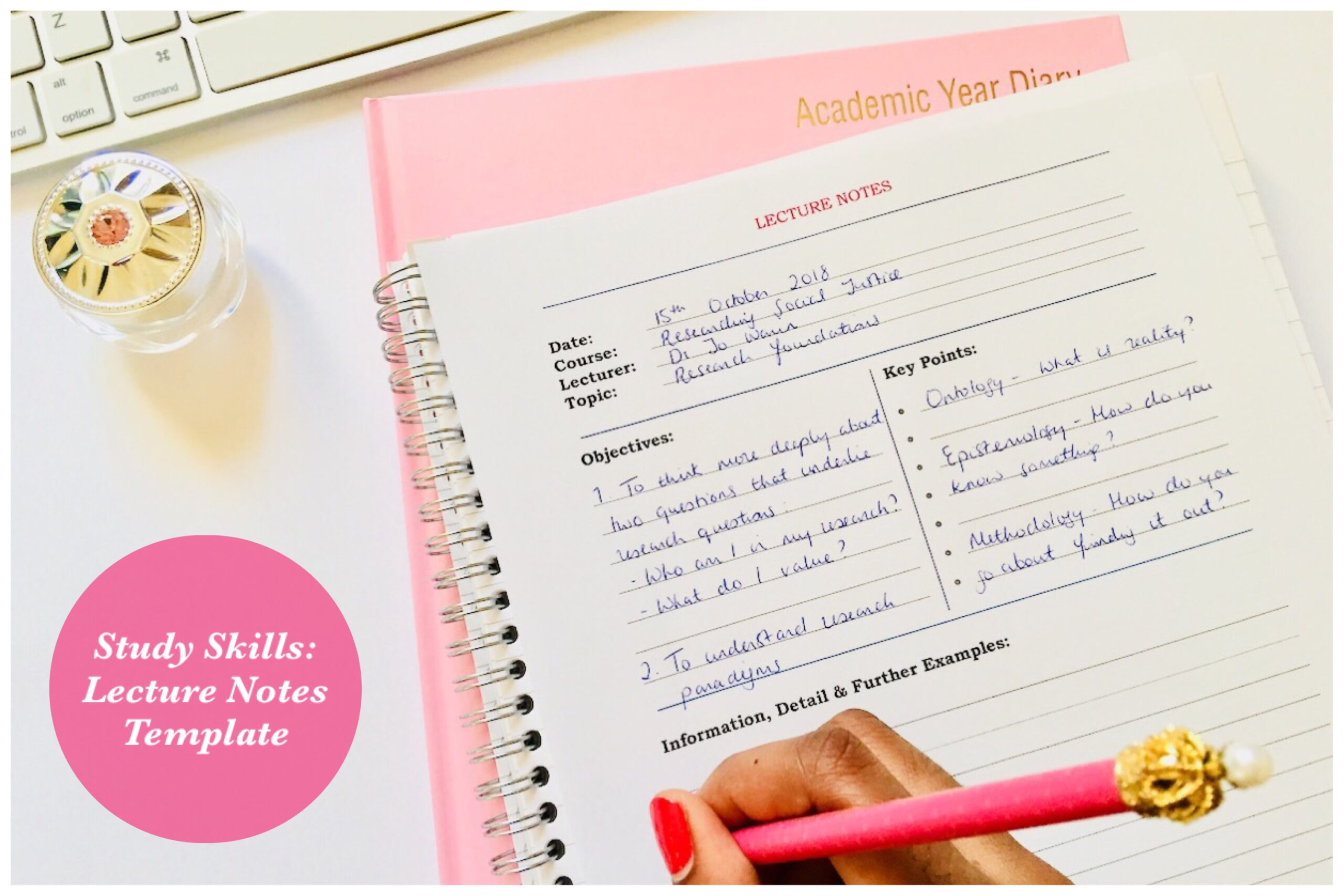 Lecture Notes Template (Free Download) | Learn With Nafisa Throughout Lecture Note Template