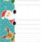 Letter Template To Santa Claus With An Elf And A Reindeer Regarding Letter From Santa Claus Template